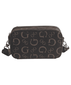 Crossbody Guess pequeña con cierre (Marrón) - Imagen 2