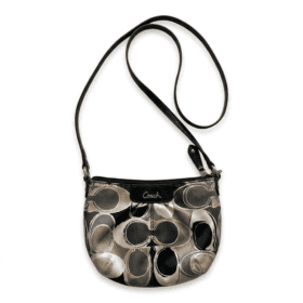 Coach Abstract Signature Print Satin Y2K